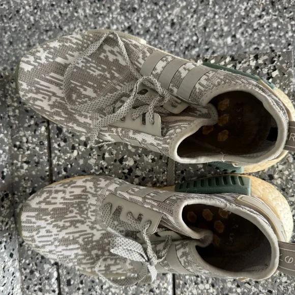 Adidas Camouflage Gray and Olive Sneakers